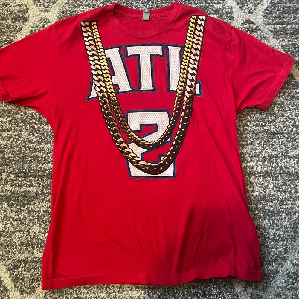 2 Chainz Atl Hawks red t shirt medium